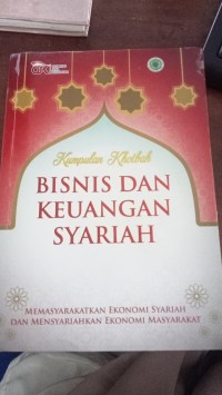 BISNIS DAN KEUANGAN SYARIAH
