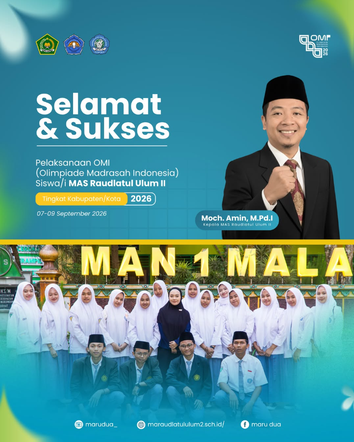 MAS Raudlatul Ulum II Berpartisipasi dalam Olimpiade Madrasah Indonesia atau OMI 2026 tingkat Kabupaten/Kota.